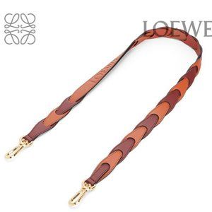 Loewe Calfskin Woven Strap never used in brown/spice Bandolera Trenzad Naranja